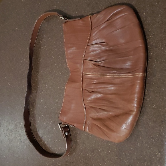 CLARK Leather Shoulder Bag.  Brown.  Made in England. - Picture 1 of 5